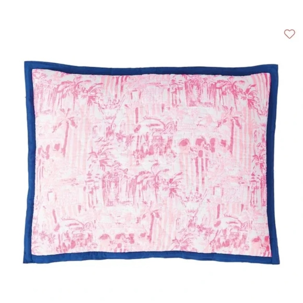 NEW Lilly Pulitzer Pottery Barn RARE Standard Sized Pillow Sham Pink x2